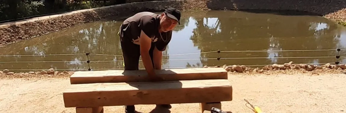 Aufbau des Geländes von Ubytování Verliba am Teich